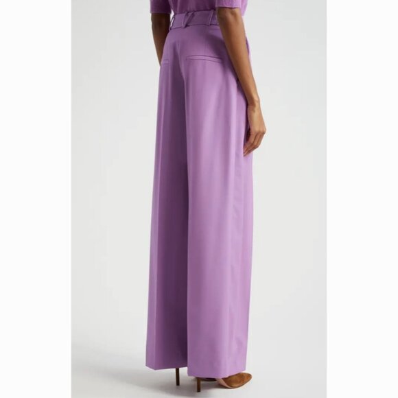 New VERONICA BEARD sz 2 SONIA Pleated Wide-Legged PANTS - Picture 8 of 9